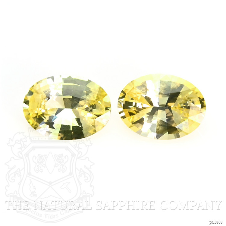 1.48 Ct.Tw. Yellow Sapphire Pair from Ceylon (Sri Lanka)