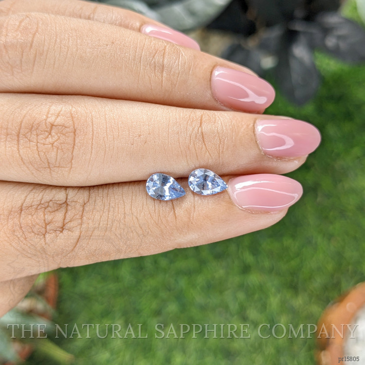1.65 Ct.Tw. Blue Sapphire Pair from Madagascar
