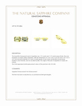 3.44&nbsp;Ct.Tw.Total Carat Weight Yellow Sapphire Pair from Ceylon (Sri Lanka) Appraisal