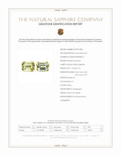 3.44 Ct.Tw.Total Carat Weight Yellow Sapphire Pair from Ceylon (Sri Lanka) Scan Report