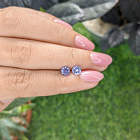 1.06&nbsp;Ct.Tw.Total Carat Weight Purple Sapphire Pair from Ceylon (Sri Lanka) Life Style