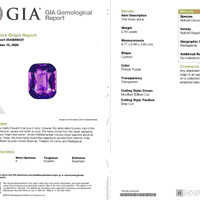 5.57&nbsp;Ct.Tw.Total Carat Weight Pinkish Purple Sapphire Pair from Madagascar Scan Report