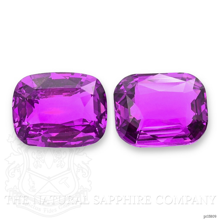 5.57 Ct.Tw. Pinkish Purple Sapphire Pair from Madagascar