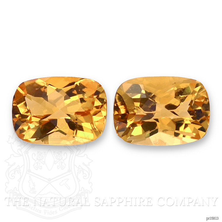 1.70 Ct.Tw. Orangish Yellow Citrine Pair from Brazil
