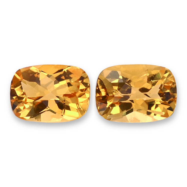 1.70 Ct.Tw. Orangish Yellow Citrine Pair from Brazil