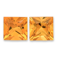 0.64 Ct.Tw.Total Carat Weight Yellowish Orange Citrine Pair from Brazil Video