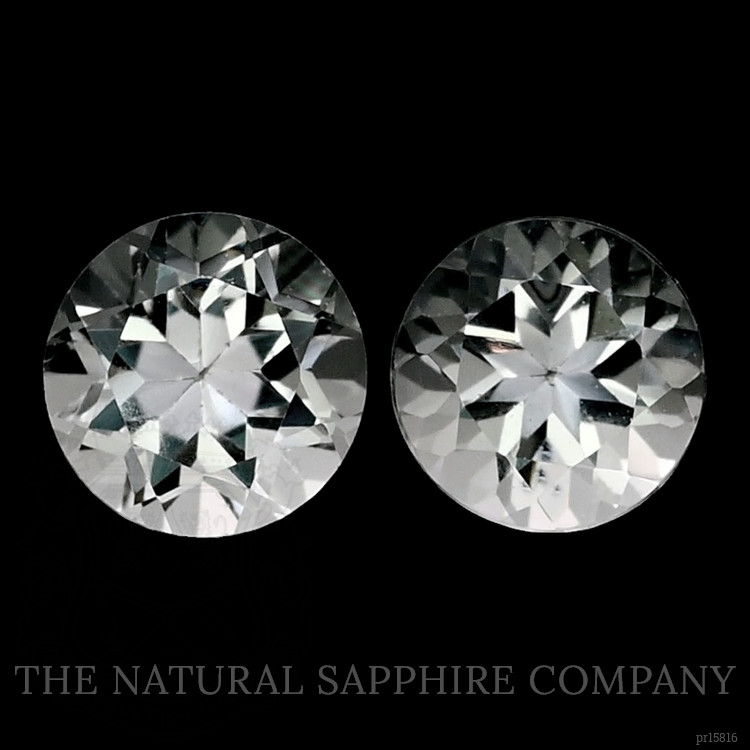 1.42 Ct.Tw. White Topaz Pair from Brazil