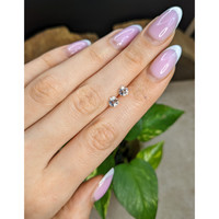 1.42 Ct.Tw.Total Carat Weight White Topaz Pair from Brazil Life Style