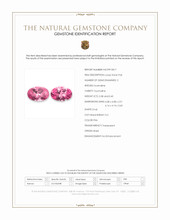 0.78&nbsp;Ct.Tw.Total Carat Weight Pink Tourmaline Pair from Brazil Scan Report