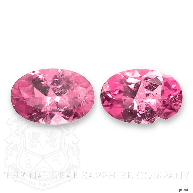 0.78 Ct.Tw. Pink Tourmaline Pair from Brazil