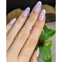 0.78 Ct.Tw.Total Carat Weight Pink Tourmaline Pair from Brazil Life Style