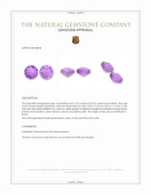 0.46&nbsp;Ct.Tw.Total Carat Weight Purple Amethyst Pair from Brazil Appraisal
