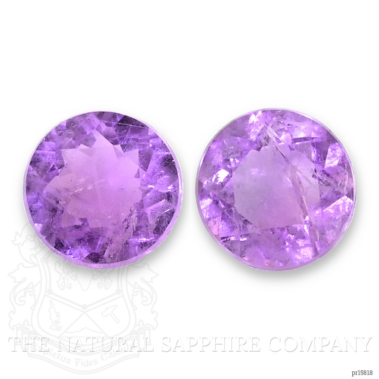 0.46 Ct.Tw. Purple Amethyst Pair from Brazil