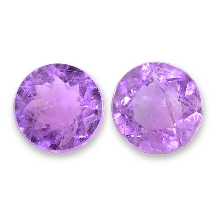 0.46 Ct.Tw. Purple Amethyst Pair from Brazil