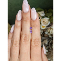 0.46&nbsp;Ct.Tw.Total Carat Weight Purple Amethyst Pair from Brazil Life Style