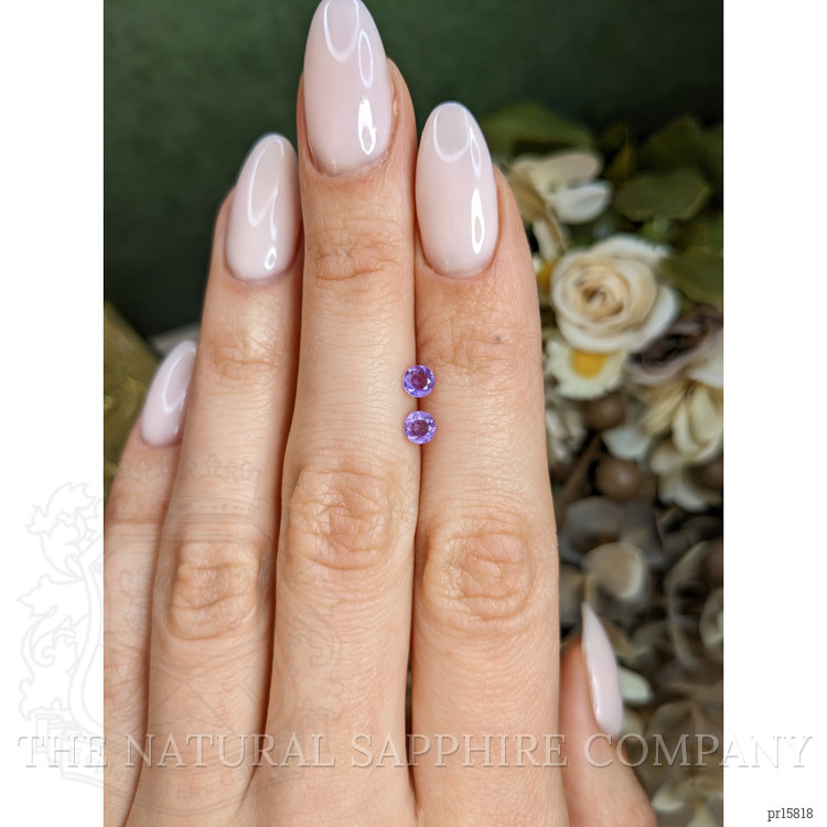 0.46 Ct.Tw. Purple Amethyst Pair from Brazil