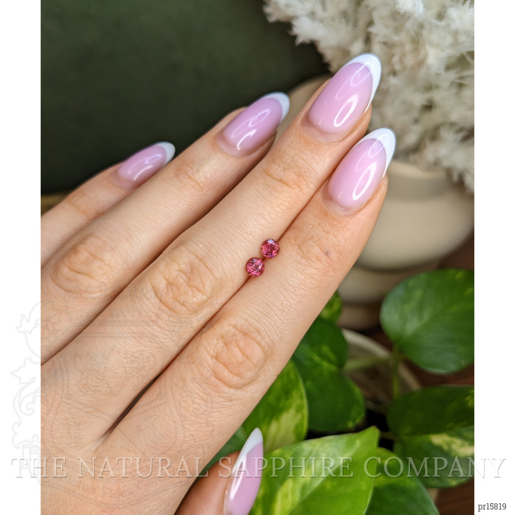 0.55 Ct.Tw. Pink Tourmaline Pair from Brazil