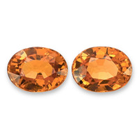 4.17&nbsp;Ct.Tw.Total Carat Weight Orange Spessartite Garnet Pair from Madagascar Video