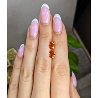 4.17&nbsp;Ct.Tw.Total Carat Weight Orange Spessartite Garnet Pair from Madagascar Life Style