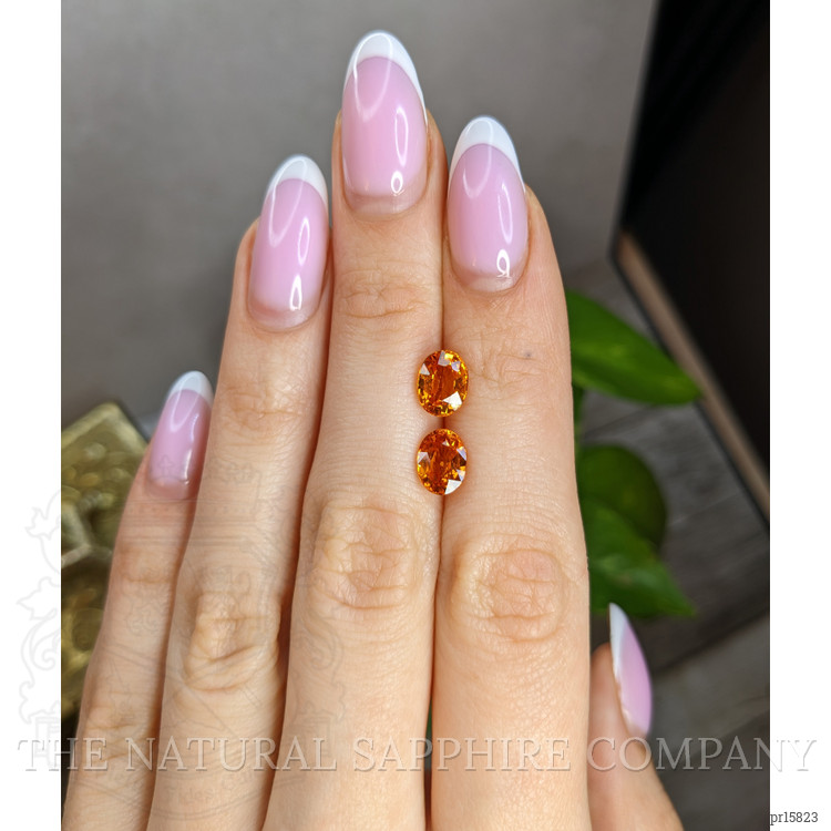 4.17 Ct.Tw. Orange Spessartite Garnet Pair from Madagascar