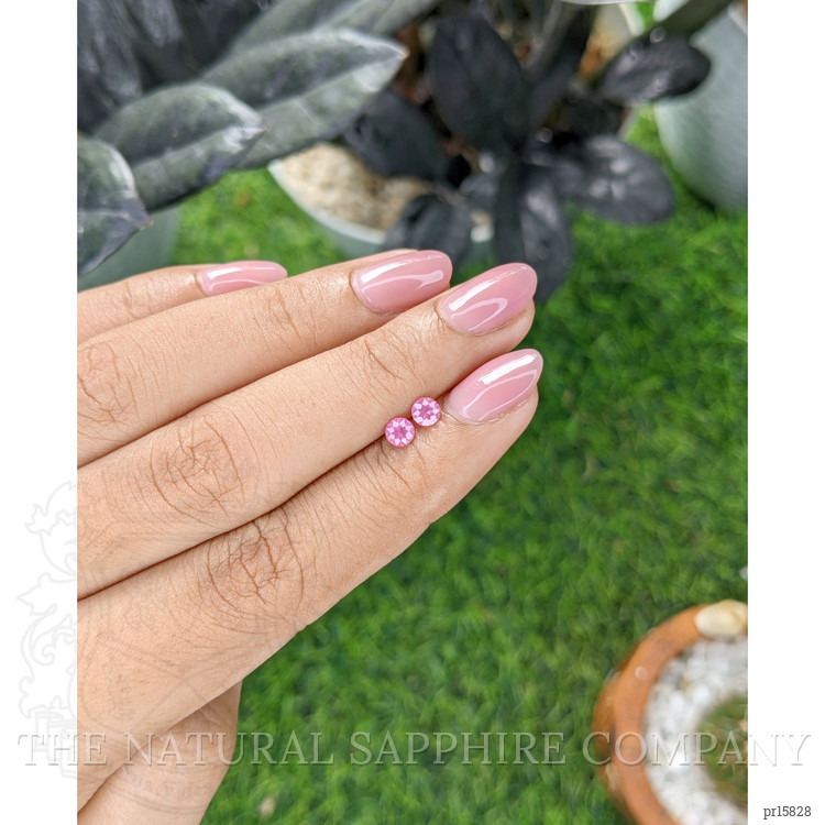 0.43 Ct.Tw. Pink Spinel Pair from Tanzania