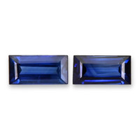 0.48&nbsp;Ct.Tw.Total Carat Weight Blue Sapphire Pair from Ceylon (Sri Lanka) Video