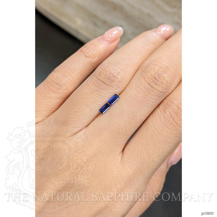 0.48 Ct.Tw. Blue Sapphire Pair from Ceylon (Sri Lanka)