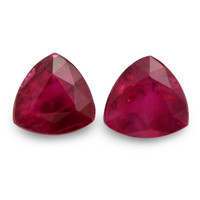0.92 Ct.Tw.Total Carat Weight Ruby Pair from Mozambique Video