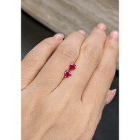 0.92 Ct.Tw.Total Carat Weight Ruby Pair from Mozambique Life Style