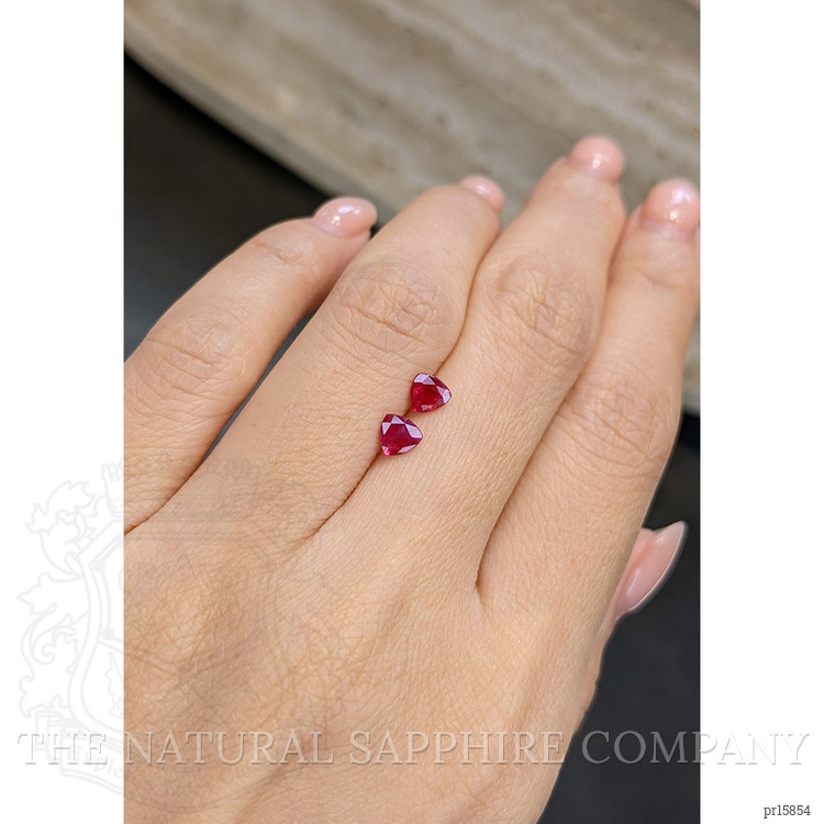 0.92 Ct.Tw. Ruby Pair from Mozambique