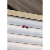 0.92 Ct.Tw.Total Carat Weight Ruby Pair from Mozambique Life Style