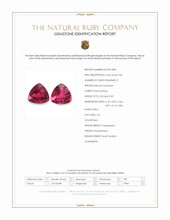0.71 Ct.Tw.Total Carat Weight Ruby Pair from Mozambique Scan Report