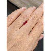 0.51&nbsp;Ct.Tw.Total Carat Weight Ruby Pair from Mozambique Life Style