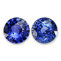 2.16&nbsp;Ct.Tw.Total Carat Weight Blue Sapphire Pair from Ceylon (Sri Lanka) Video