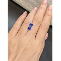 2.16&nbsp;Ct.Tw.Total Carat Weight Blue Sapphire Pair from Ceylon (Sri Lanka) Life Style