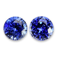 1.68&nbsp;Ct.Tw.Total Carat Weight Blue Sapphire Pair from Ceylon (Sri Lanka) Video
