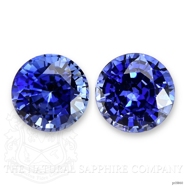 1.68 Ct.Tw. Blue Sapphire Pair from Ceylon (Sri Lanka)