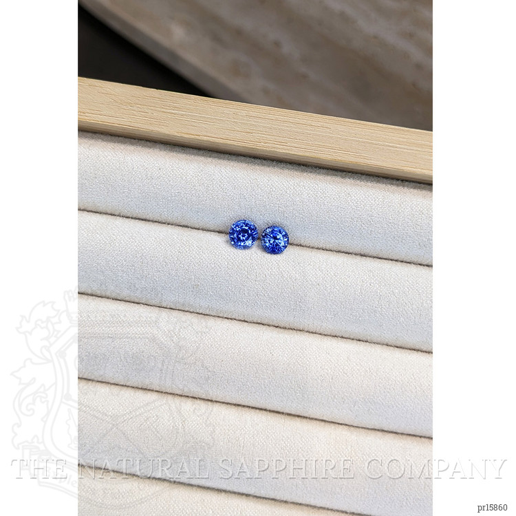 1.68 Ct.Tw. Blue Sapphire Pair from Ceylon (Sri Lanka)