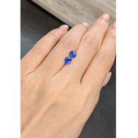 1.68&nbsp;Ct.Tw.Total Carat Weight Blue Sapphire Pair from Ceylon (Sri Lanka) Life Style