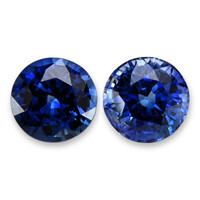 1.72&nbsp;Ct.Tw.Total Carat Weight Blue Sapphire Pair from Ceylon (Sri Lanka) Video