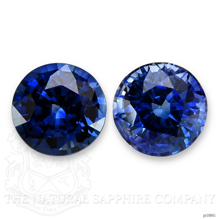 1.72 Ct.Tw. Blue Sapphire Pair from Ceylon (Sri Lanka)