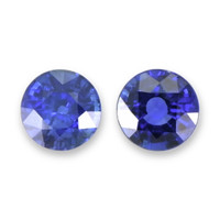1.17&nbsp;Ct.Tw.Total Carat Weight Blue Sapphire Pair from Ceylon (Sri Lanka) Video