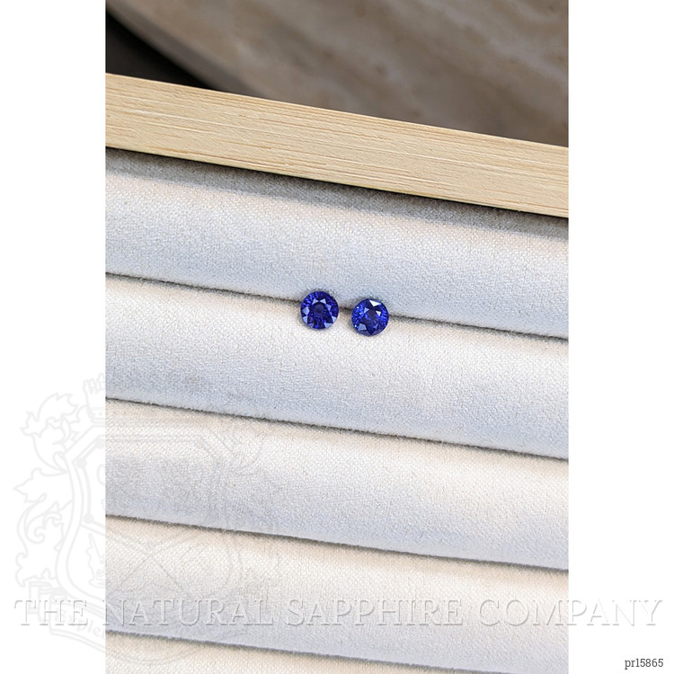 1.17 Ct.Tw. Blue Sapphire Pair from Ceylon (Sri Lanka)