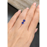 1.17&nbsp;Ct.Tw.Total Carat Weight Blue Sapphire Pair from Ceylon (Sri Lanka) Life Style