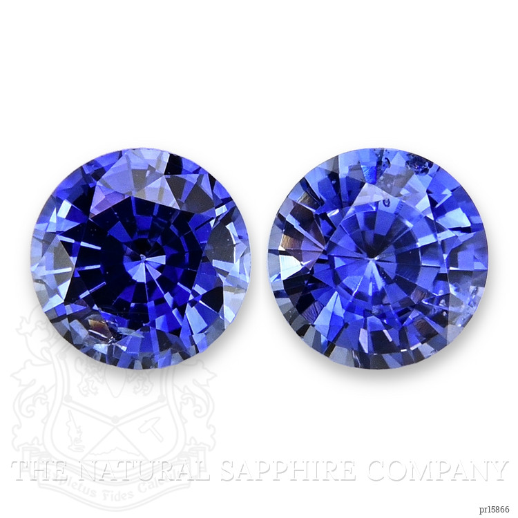1.37 Ct.Tw. Blue Sapphire Pair from Ceylon (Sri Lanka)