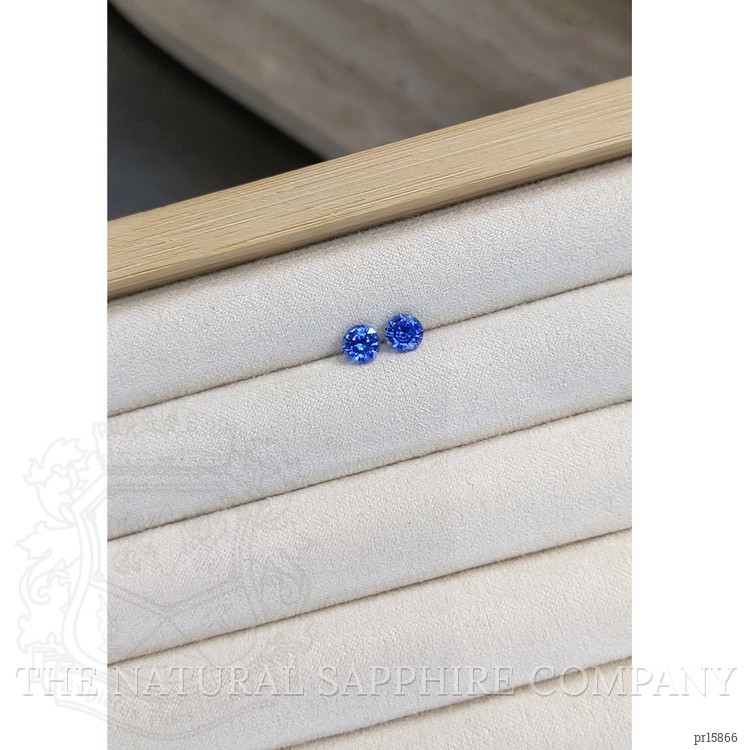 1.37 Ct.Tw. Blue Sapphire Pair from Ceylon (Sri Lanka)