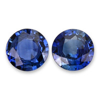 0.52&nbsp;Ct.Tw.Total Carat Weight Blue Sapphire Pair from Ceylon (Sri Lanka) Video