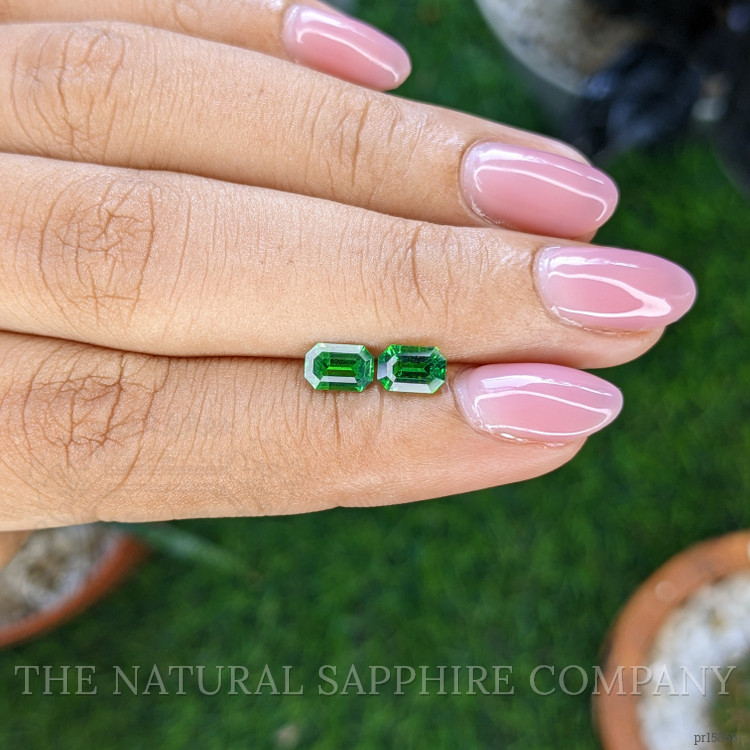 1.31 Ct.Tw. Tsavorite Garnet Pair from Tanzania