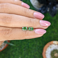 1.43&nbsp;Ct.Tw.Total Carat Weight Tsavorite Garnet Pair from Tanzania Life Style