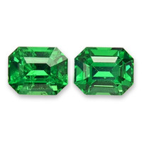 1.16 Ct.Tw.Total Carat Weight Tsavorite Garnet Pair from Tanzania Video
